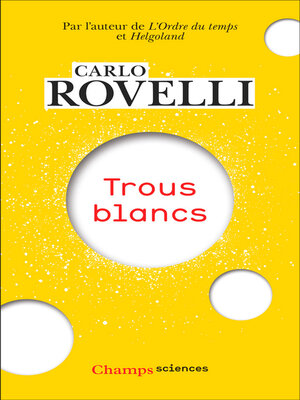 cover image of Trous blancs